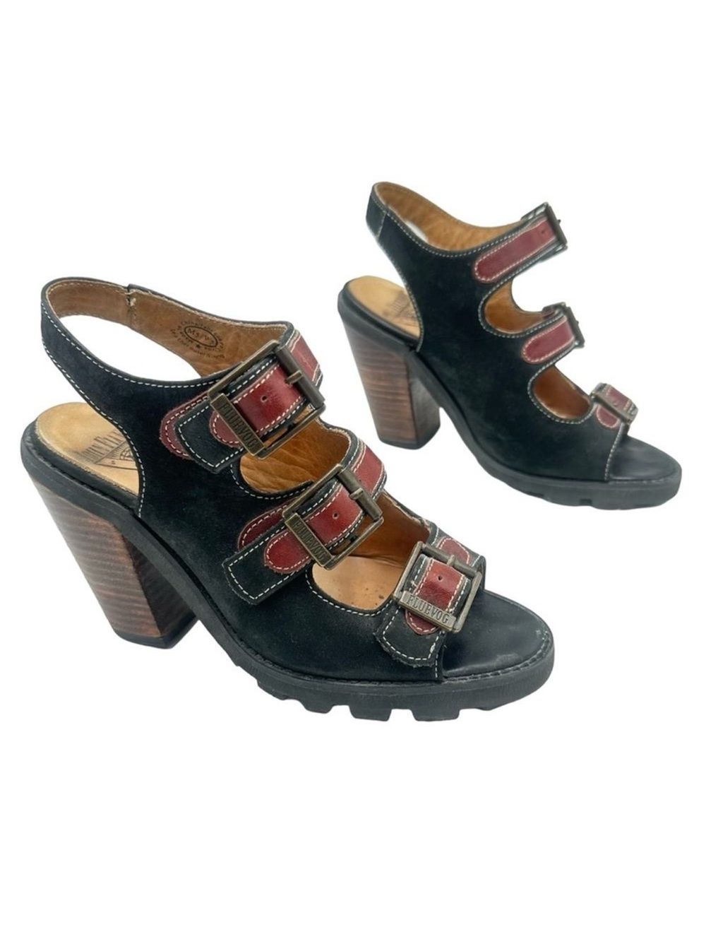 Fluevog Women’s Hi Angel Michaela heels - leather/suede - SIZE 7